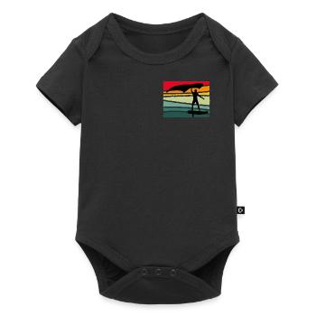 Vintage Wing Foil Wing Surf Gift Wingfoiler - Baby Premium short-sleeve bodysuit - black - Front