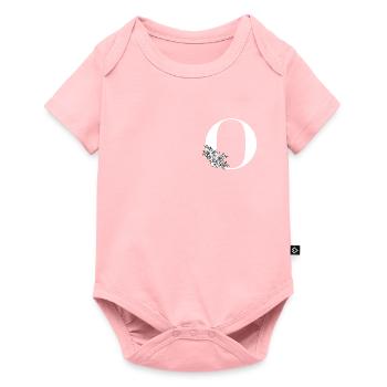 Lettre O - Body à manches courtes Premium Bébé - rose - Devant