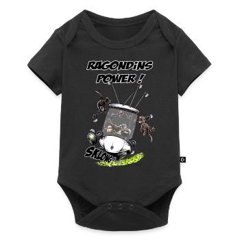 Ragondins Power ! - Body à manches courtes Premium Bébé - noir - Devant