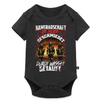 Feuerwehr - Kameradschaft - Baby Premium Kurzarmbody - Schwarz - Vorne