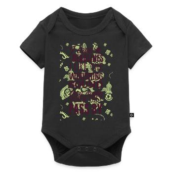 shirt, design, t-shirt - Baby Premium short-sleeve bodysuit - black - Front