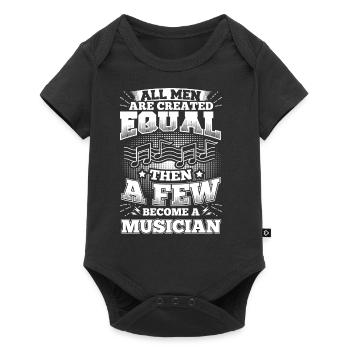 Musicien drôle Musique shirt tous les hommes égaux - Body à manches courtes Premium Bébé - noir - Devant