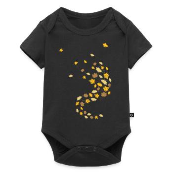 autumn leaves - Baby Premium short-sleeve bodysuit - black - Front