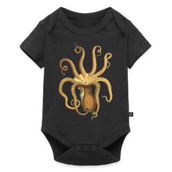 squid giant octopus octopus octopus squid sepia fish - Baby Premium short-sleeve bodysuit - black - Front