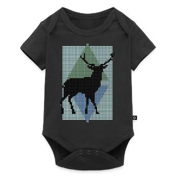 deer - Baby Premium short-sleeve bodysuit - black - Front