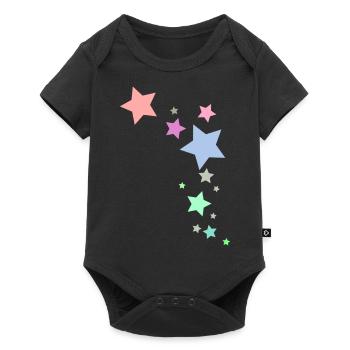 Shining stars - Body à manches courtes Premium Bébé - noir - Devant
