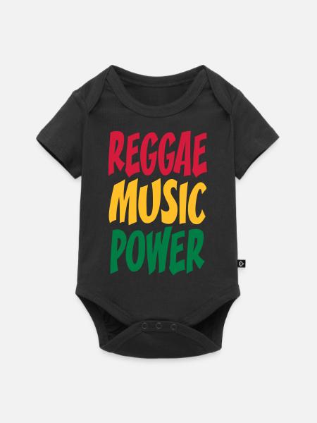 rasta Musikleistung - Baby Premium Kurzarmbody - Schwarz