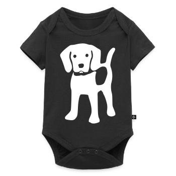 beagle - Body à manches courtes Premium Bébé - noir - Devant