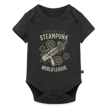 Steampunk - Baby Premium Kurzarmbody - Schwarz - Vorne