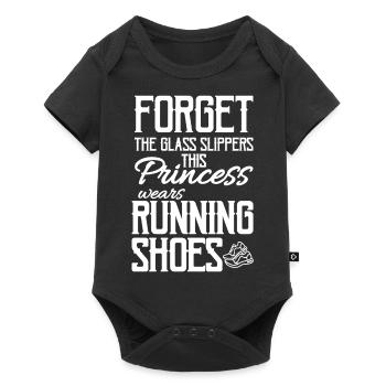 Running - Baby Premium short-sleeve bodysuit - black - Front