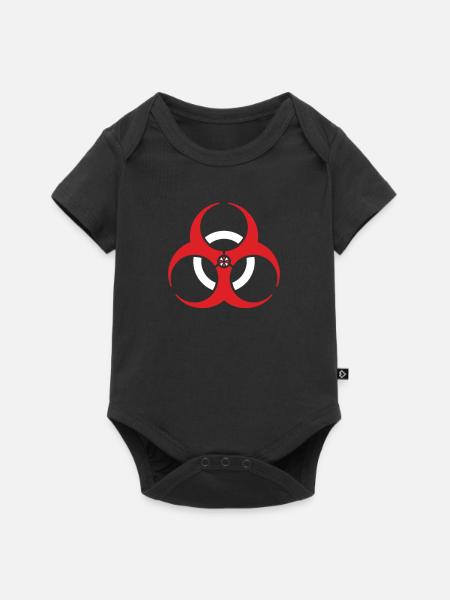 Zombies Umbrella Hazard - Baby Premium Kurzarmbody - Schwarz