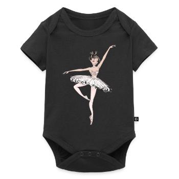 Danseuse au ballet - Body à manches courtes Premium Bébé - noir - Devant