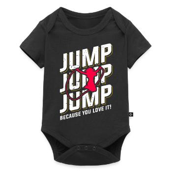 Jump Jump Jump parce que tu l'aimes - Body à manches courtes Premium Bébé - noir - Devant