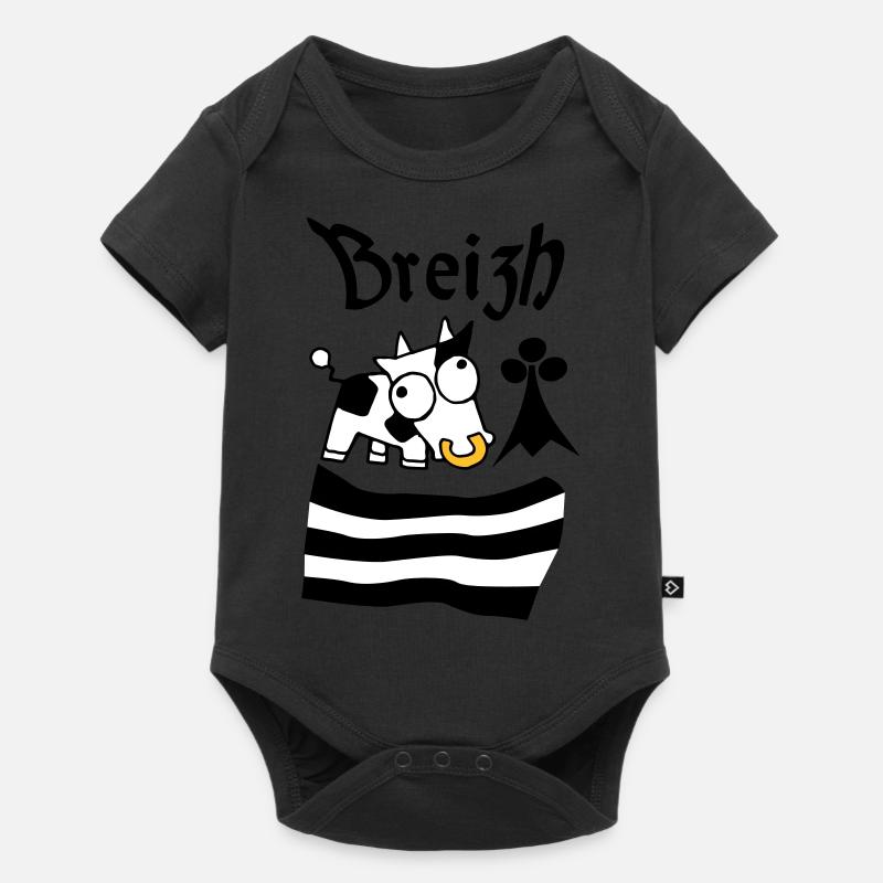 Breizh Bretagne - Body à manches courtes Premium Bébé - noir