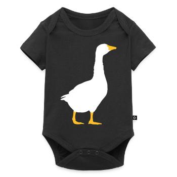 Design goose silhouette - Baby Premium short-sleeve bodysuit - black - Front