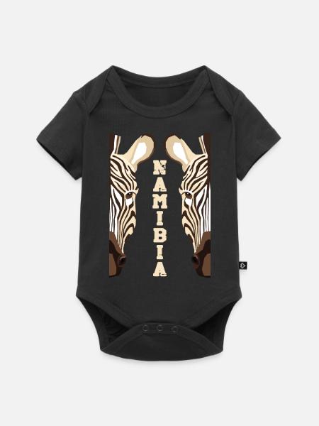 Namibia Afrika Shirt Geschenkidee - Baby Premium Kurzarmbody - Schwarz