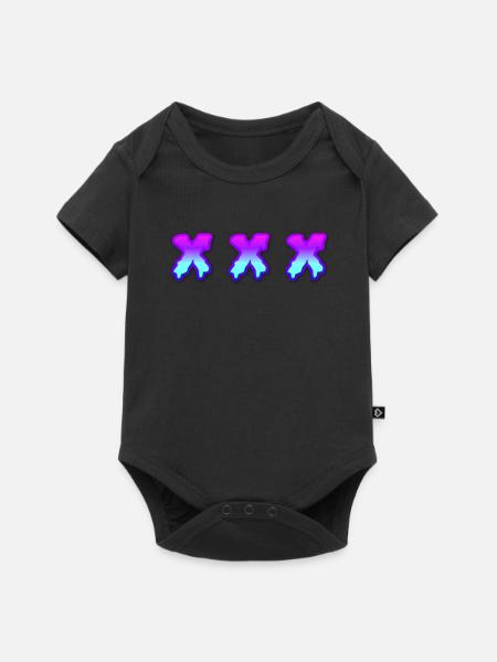 Xxx Xxx - Baby Premium Kurzarmbody - Schwarz