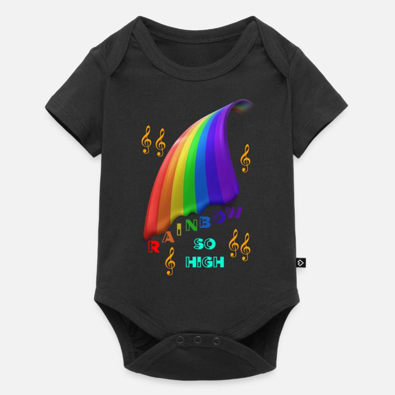Rainbow Rainbow Rainbow Rainbow - Baby Premium short-sleeve bodysuit - black