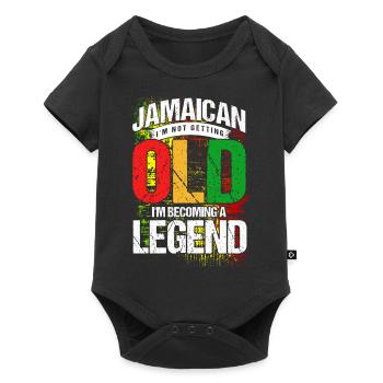 Cadeau Vintage Rasta Reggae Jamaïque - Body à manches courtes Premium Bébé - noir - Devant