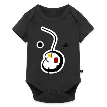Abstract - Baby Premium short-sleeve bodysuit - black - Front
