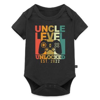 Uncle level unlocked Pregnancy Announcement 2022 - Baby Premium Kurzarmbody - Schwarz - Vorne