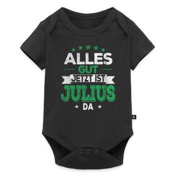 Alles gut jetzt ist Julius da - Baby Premium Kurzarmbody - Schwarz - Vorne