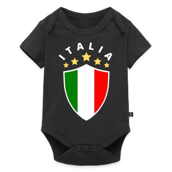Italy / Italie / Italie football /Italie vacances - Body à manches courtes Premium Bébé - noir - Devant