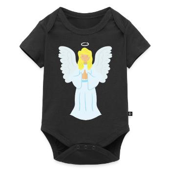 Angel - Baby Premium short-sleeve bodysuit - black - Front