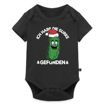 Ich habe die Gurke Gefunden Weihnachtsgurke - Baby Premium Kurzarmbody - Schwarz - Vorne