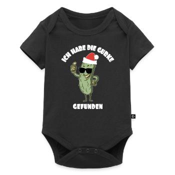 Ich habe die Gurke Gefunden Weihnachtsgurke - Baby Premium Kurzarmbody - Schwarz - Vorne