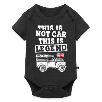 This is not Car This is Legend Landy - Baby Premium short-sleeve bodysuit - black - Front