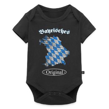 Bayern - Baby Premium Kurzarmbody - Schwarz - Vorne