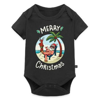 Noël en juillet - Body à manches courtes Premium Bébé - noir - Devant