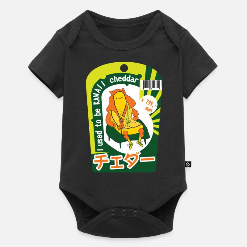 J’avais l’habitude d’être cheddar kawaii. - Body à manches courtes Premium Bébé - noir