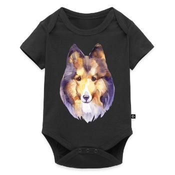 Shetland Sheltie Dog Owner Dog Lovers - Baby Premium short-sleeve bodysuit - black - Front