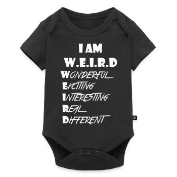 Weird - Baby Premium Kurzarmbody - Schwarz - Vorne