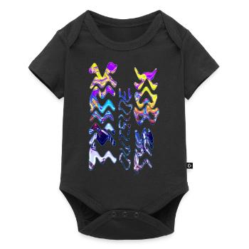 Pensez en dehors des sentiers battus pensées positives heureuses - Body à manches courtes Premium Bébé - noir - Devant