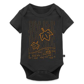 Rainy Autumn - Baby Premium short-sleeve bodysuit - black - Front