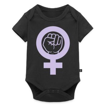 Rébellion Faust Symbole féministe - Body à manches courtes Premium Bébé - noir - Devant