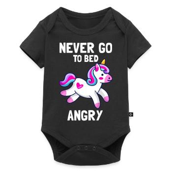 cute unicorn design - Baby Premium short-sleeve bodysuit - black - Front