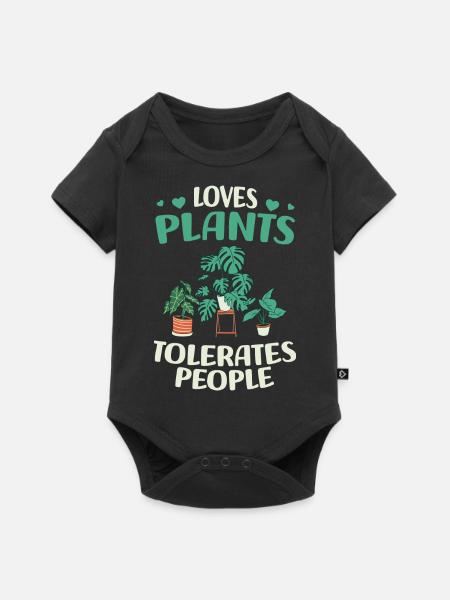 Hobbygärtner - Baby Premium Kurzarmbody - Schwarz