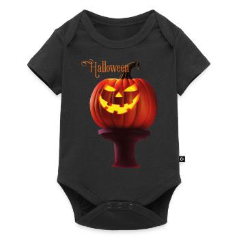 Pumpkin lantern - Baby Premium short-sleeve bodysuit - black - Front