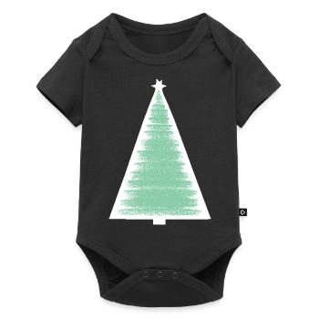 Arbre de Noël Arbre de Noël Vacances Hiver 24 - Body à manches courtes Premium Bébé - noir - Devant