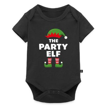 The Party Elf - Baby Premium short-sleeve bodysuit - black - Front