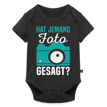 Fotograf Fotokamera Hat jemand Foto gesagt - Baby Premium Kurzarmbody - Schwarz - Vorne