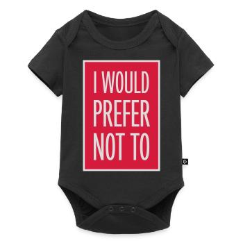Je préfère ne pas - Body à manches courtes Premium Bébé - noir - Devant