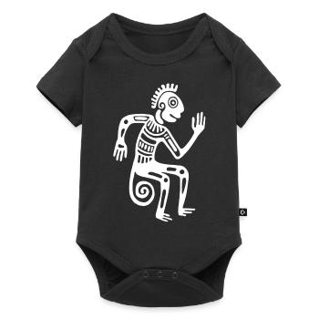 Culture des Aztèques, singes, singes - Body à manches courtes Premium Bébé - noir - Devant