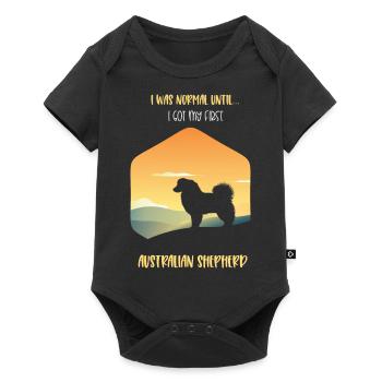 Australian Shepherd Gift - Baby Premium short-sleeve bodysuit - black - Front