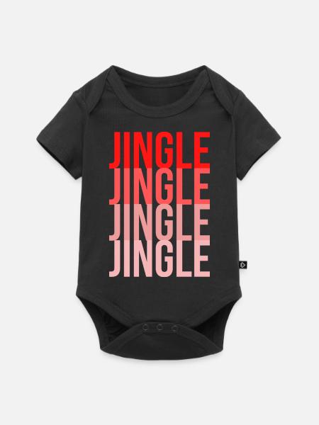 Weihnachts-Jingle Jingle - Baby Premium Kurzarmbody - Schwarz