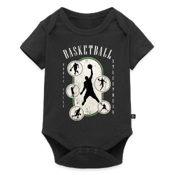 Basketteur Basketteur Vintage Rétro - Body à manches courtes Premium Bébé - noir - Devant